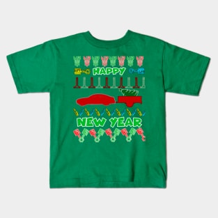 Merry chrismas, car guy, car enthusiast merry chrismas, happy new year Kids T-Shirt